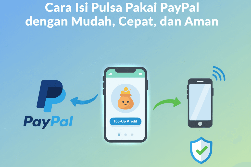 Cara Isi Pulsa Pakai PayPal dengan Mudah, Cepat, dan Aman